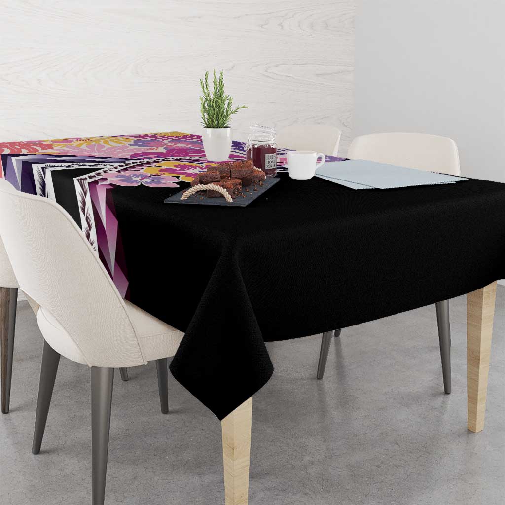 Aloha Vintage Hibiscus Lei Seamless Pattern Tablecloth - Polynesian Pride