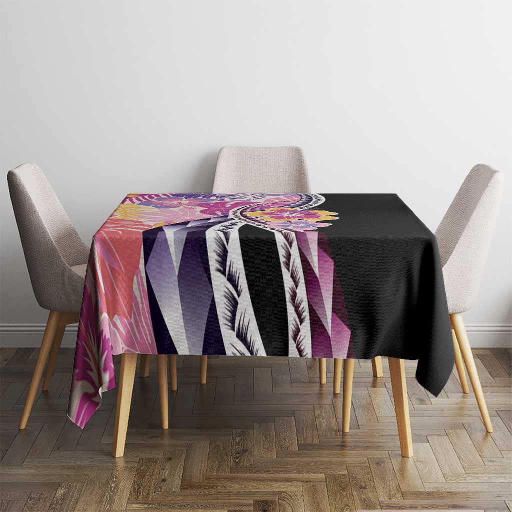 Aloha Vintage Hibiscus Lei Seamless Pattern Tablecloth - Polynesian Pride