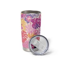 Aloha Vintage Hibiscus Lei Seamless Pattern Tumbler Cup - Polynesian Pride