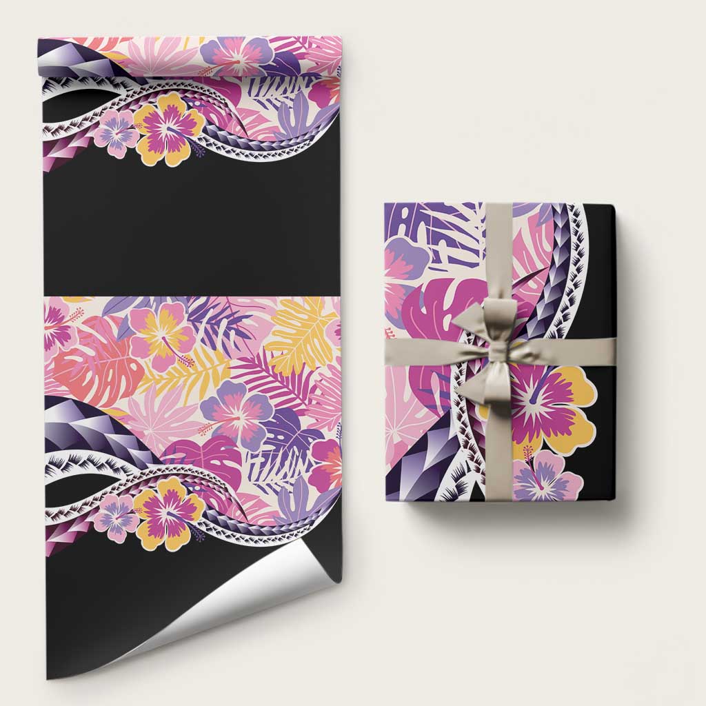 Aloha Vintage Hibiscus Lei Seamless Pattern Wrapping Paper - Polynesian Pride