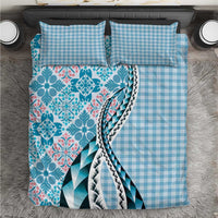 Aloha Vintage Palaka Floral Hawaiian Quilt Bedding Set Uliuli Motif - Polynesian Pride