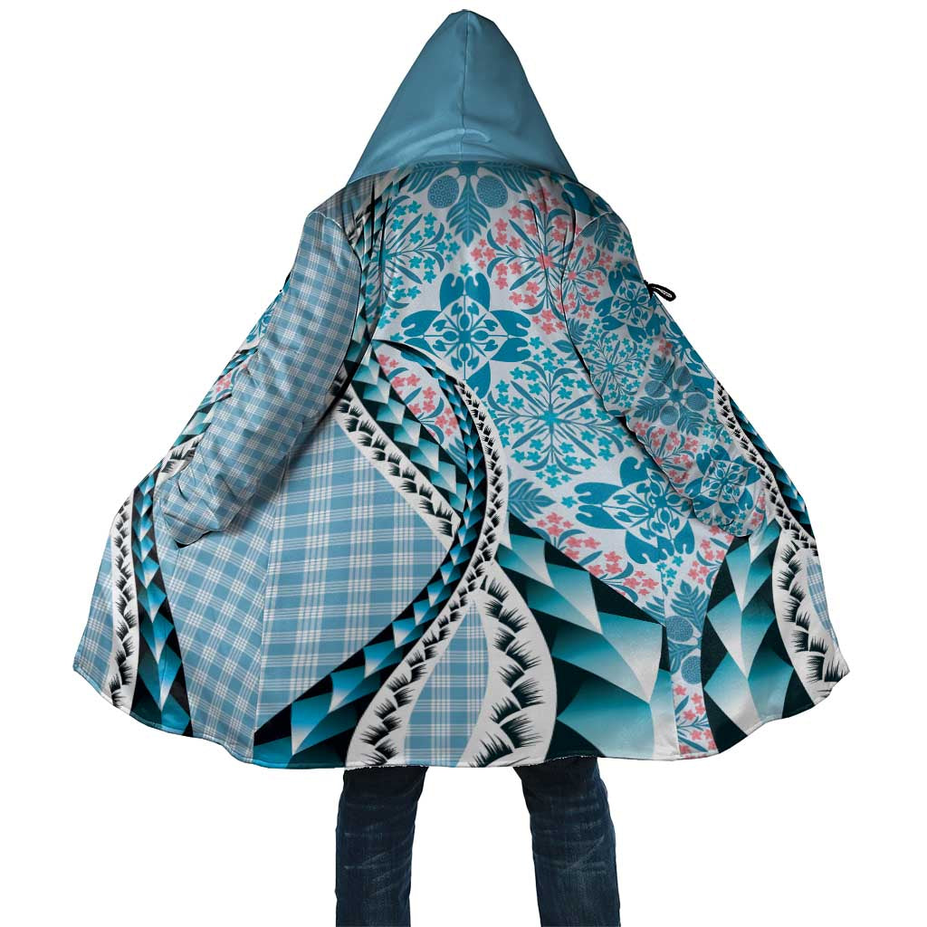 Aloha Vintage Palaka Floral Hawaiian Quilt Cloak Uliuli Motif - Polynesian Pride