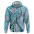 Aloha Vintage Palaka Floral Hawaiian Quilt Hoodie Uliuli Motif - Polynesian Pride
