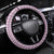 Aloha Vintage Palaka Floral Hawaiian Quilt Steering Wheel Cover Akala Motif - Polynesian Pride