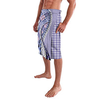 Aloha Vintage Palaka Floral Hawaiian Quilt Lavalava Poni Motif - Polynesian Pride