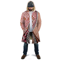 Aloha Vintage Palaka Floral Hawaiian Quilt Cloak Ulaula Motif - Polynesian Pride