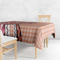 Aloha Vintage Palaka Floral Hawaiian Quilt Tablecloth Ulaula Motif - Polynesian Pride