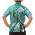 Aloha Vintage Palaka Floral Hawaiian Quilt Family Matching Mermaid Dress and Hawaiian Shirt Polu Motif - Polynesian Pride