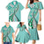 Aloha Vintage Palaka Floral Hawaiian Quilt Family Matching Mermaid Dress and Hawaiian Shirt Polu Motif - Polynesian Pride