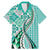 Aloha Vintage Palaka Floral Hawaiian Quilt Family Matching Mermaid Dress and Hawaiian Shirt Polu Motif - Polynesian Pride