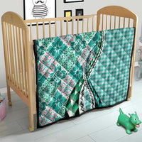 Aloha Vintage Palaka Floral Hawaiian Quilt Quilt Polu Motif - Polynesian Pride