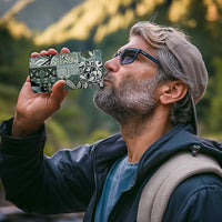 Aloha Vintage Plumeria Hawaiian Tapa Pattern 4 in 1 Can Cooler Tumbler Dark Turquoise Hawaiian Tapa Pattern - Polynesian Pride