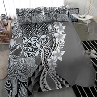 Aloha Vintage Plumeria Hawaiian Tapa Pattern Bedding Set Gray Hawaiian Tapa Pattern - Polynesian Pride