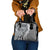 Aloha Vintage Plumeria Hawaiian Tapa Pattern Shoulder Handbag Gray Hawaiian Tapa Pattern - Polynesian Pride
