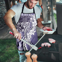 Aloha Vintage Plumeria Hawaiian Tapa Pattern Apron Purple Hawaiian Tapa Pattern - Polynesian Pride