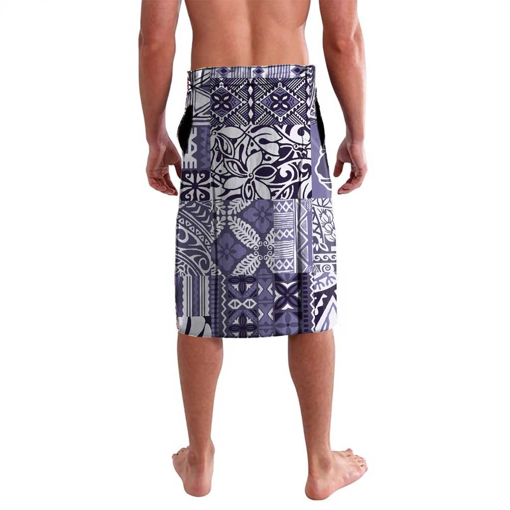 Aloha Vintage Plumeria Hawaiian Tapa Pattern Lavalava Purple Hawaiian Tapa Pattern - Polynesian Pride