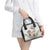 Polynesian Manta Ray Shoulder Handbag Beige Floral Turtle Tattoo - Polynesian Pride