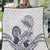 Polynesian Manta Ray Quilt Blue Floral Turtle Tattoo - Polynesian Pride