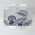 Polynesian Manta Ray Tablecloth Blue Floral Turtle Tattoo - Polynesian Pride