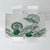 Polynesian Manta Ray Tablecloth Green Floral Turtle Tattoo - Polynesian Pride
