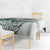 Polynesian Manta Ray Tablecloth Green Floral Turtle Tattoo - Polynesian Pride