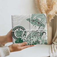 Polynesian Manta Ray Wrapping Paper Green Floral Turtle Tattoo - Polynesian Pride