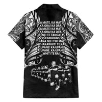 New Zealand Rugby Family Matching Short Sleeve Bodycon Dress and Hawaiian Shirt Black Haka Dance With NZ Champions History LT9 - Polynesian Pride
