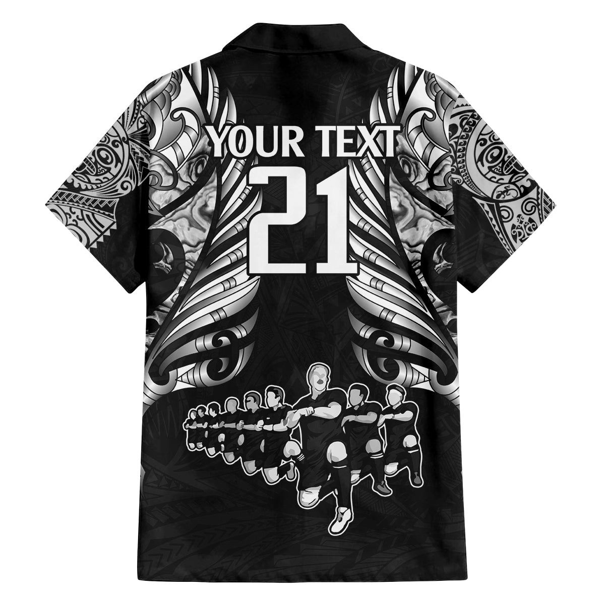 Custom New Zealand Rugby Family Matching Off Shoulder Maxi Dress and Hawaiian Shirt Black Haka Dance With NZ Champions History LT9 - Polynesian Pride