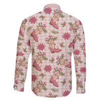 Beige Paniolo Palaka Hawaiian Cowgirl Christmas Family Matching Mermaid Dress and Hawaiian Shirt - Polynesian Pride