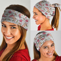 Gray Paniolo Palaka Hawaiian Cowgirl Christmas Neck Gaiter - Polynesian Pride