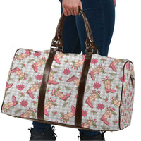 Gray Paniolo Palaka Hawaiian Cowgirl Christmas Travel Bag - Polynesian Pride
