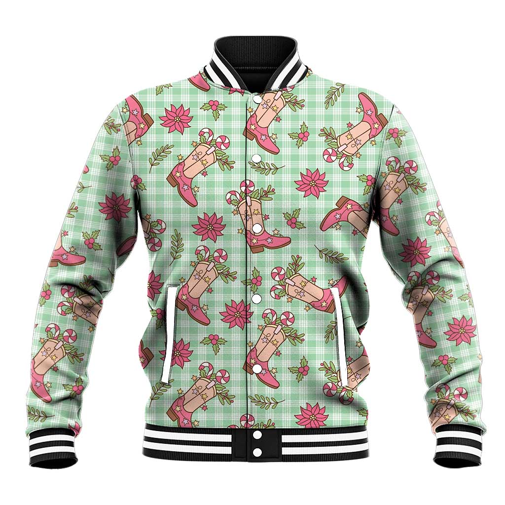 Green Paniolo Palaka Hawaiian Cowgirl Christmas Baseball Jacket LT9 Unisex Green - Polynesian Pride