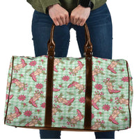 Green Paniolo Palaka Hawaiian Cowgirl Christmas Travel Bag LT9 Green - Polynesian Pride