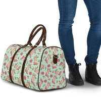 Green Paniolo Palaka Hawaiian Cowgirl Christmas Travel Bag LT9 - Polynesian Pride