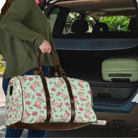 Green Paniolo Palaka Hawaiian Cowgirl Christmas Travel Bag LT9 - Polynesian Pride