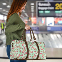 Green Paniolo Palaka Hawaiian Cowgirl Christmas Travel Bag LT9 - Polynesian Pride