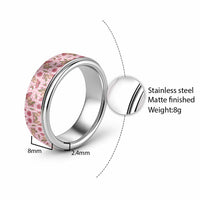 Pink Paniolo Palaka Hawaiian Cowgirl Christmas Classic Ring - Polynesian Pride