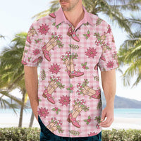 Pink Paniolo Palaka Hawaiian Cowgirl Christmas Hawaiian Shirt - Polynesian Pride