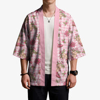Pink Paniolo Palaka Hawaiian Cowgirl Christmas Kimono - Polynesian Pride
