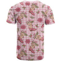 Pink Paniolo Palaka Hawaiian Cowgirl Christmas T Shirt - Polynesian Pride