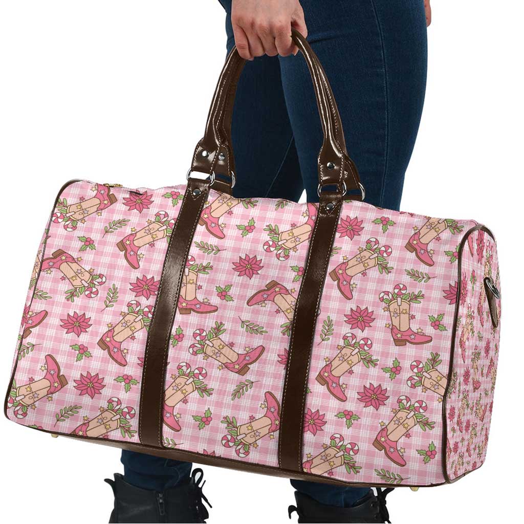 Pink Paniolo Palaka Hawaiian Cowgirl Christmas Travel Bag LT9 - Polynesian Pride