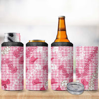 Paniolo Palaka Hawaiian Cowgirl 4 in 1 Can Cooler Tumbler LT9 - Polynesian Pride