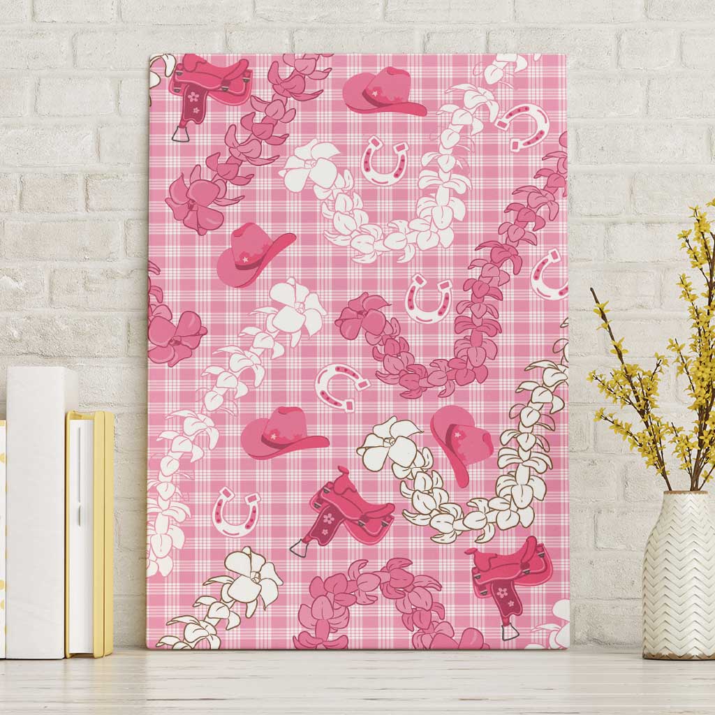 Paniolo Palaka Hawaiian Cowgirl Canvas Wall Art - Polynesian Pride