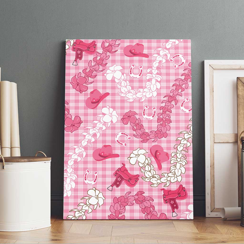 Paniolo Palaka Hawaiian Cowgirl Canvas Wall Art - Polynesian Pride