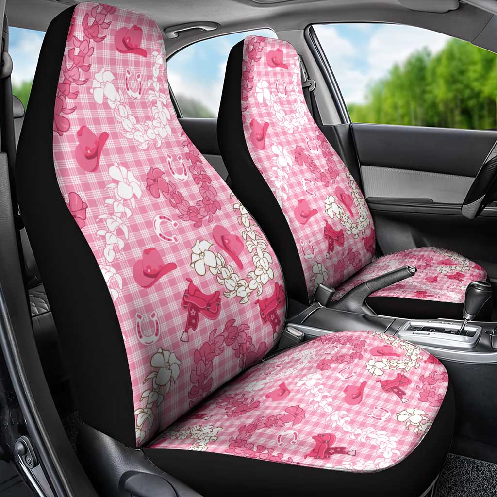 Paniolo Palaka Hawaiian Cowgirl Car Seat Cover - Polynesian Pride