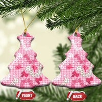 Paniolo Palaka Hawaiian Cowgirl Ceramic Ornament - Polynesian Pride