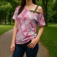 Paniolo Palaka Hawaiian Cowgirl Cross Shoulder Shirt - Polynesian Pride