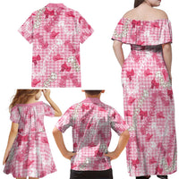 Paniolo Palaka Hawaiian Cowgirl Family Matching Off Shoulder Maxi Dress and Hawaiian Shirt - Polynesian Pride