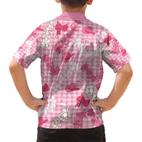 Paniolo Palaka Hawaiian Cowgirl Family Matching Off Shoulder Short Dress and Hawaiian Shirt - Polynesian Pride