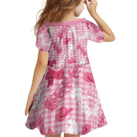 Paniolo Palaka Hawaiian Cowgirl Family Matching Short Sleeve Bodycon Dress and Hawaiian Shirt - Polynesian Pride